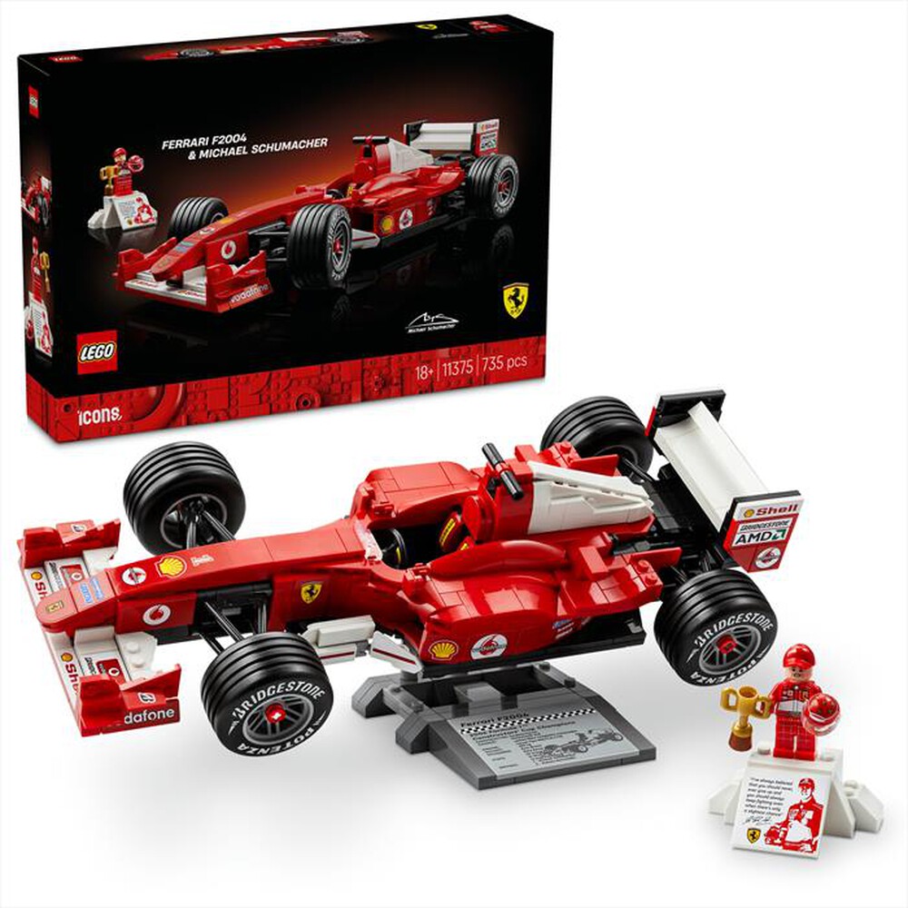 Immagine del prodotto LEGO - ICONS Ferrari F2004 e Michael Schumacher - 11375