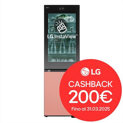 LG - Frigorifero combinato GBG719MDNN Classe D 352L-Multicolour