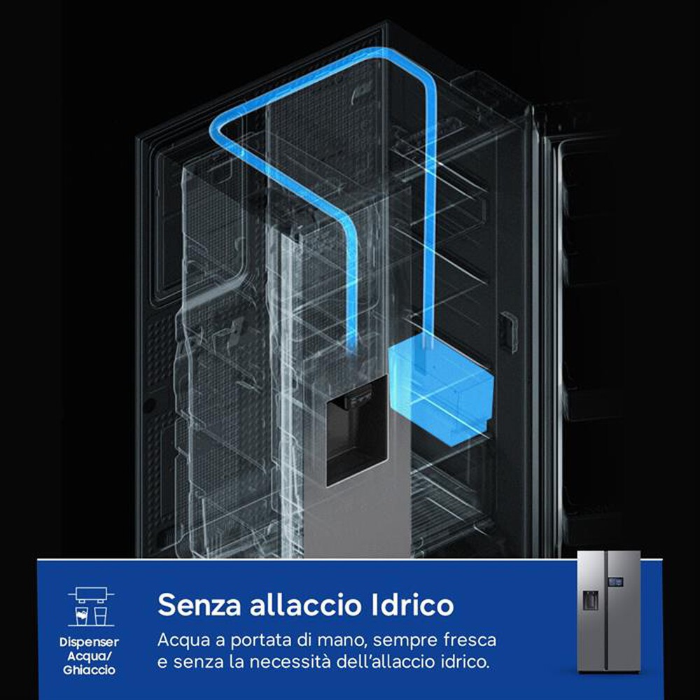 Immagine del prodotto SAMSUNG - Frigorifero side by side RS90F65EDTEF Classe D-Inox