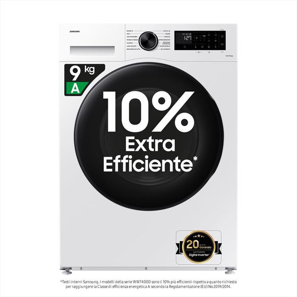 Immagine del prodotto SAMSUNG - Lavatrice WW90CGC04DAEET 9kg 1400g Classe A-Bianco