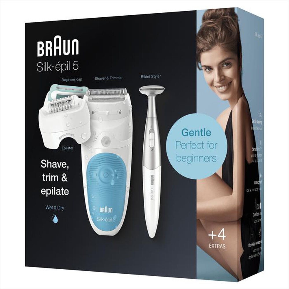"BRAUN - Silk-épil 5 5-810-Bianco/Turchese"
