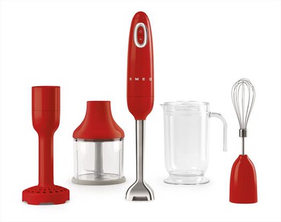 SMEG - Frullatore Immersione 50's Style &ndash; HBF02RDEU-rosso