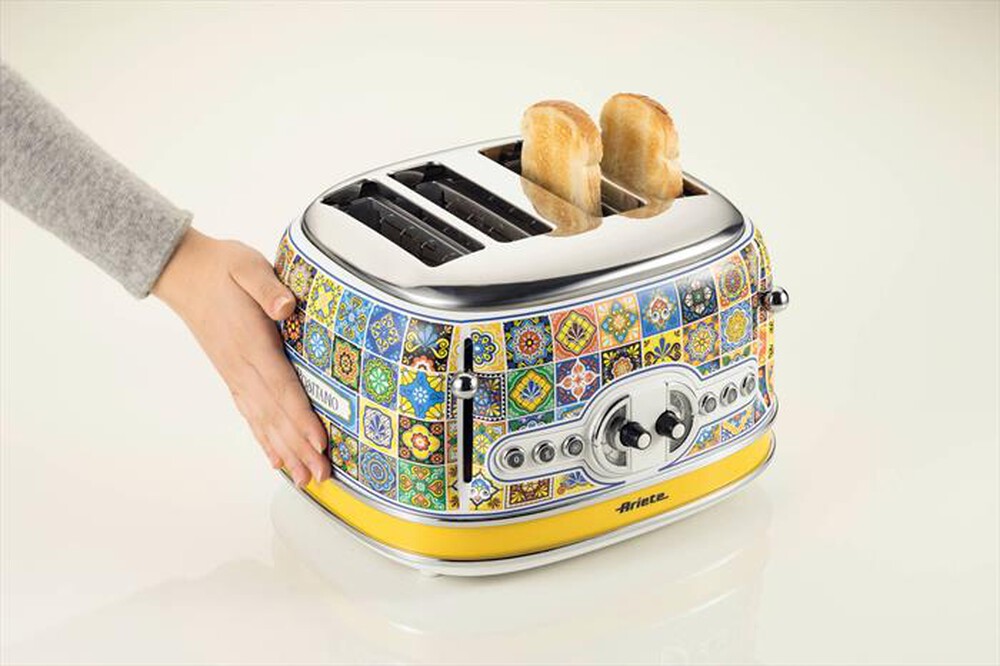 "ARIETE - 0156/0P Tostapane 4 fette Positano-Multicolour,Yellow"