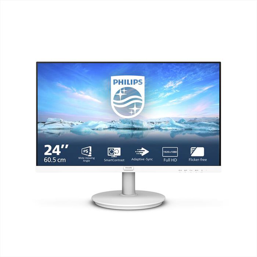 Immagine del prodotto PHILIPS - Monitor 24" FHD IPS 241V8AW/00-bianco
