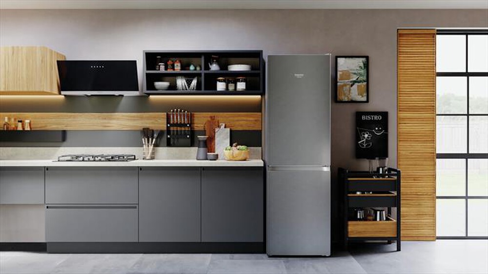 "HOTPOINT ARISTON - Frigorifero combinato HAFC8 TA33SX O3 Classe D"