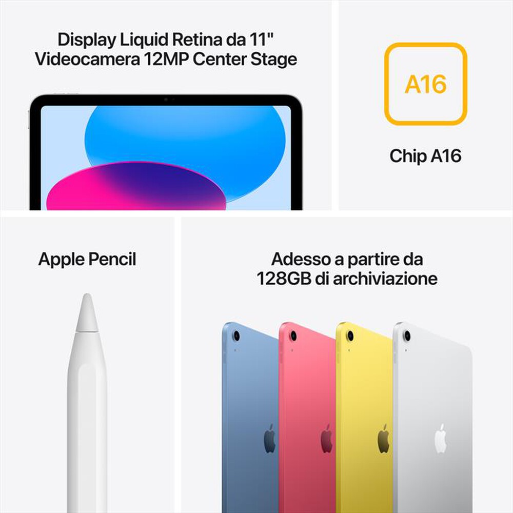 Immagine del prodotto APPLE - iPad 11" Wi-Fi 256GB (2025)-Giallo