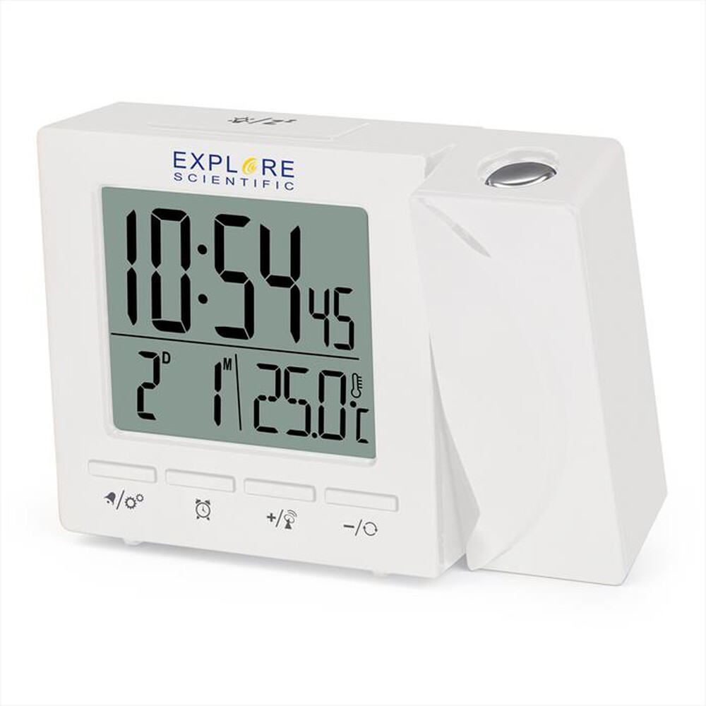 Immagine del prodotto EXPLORE SCIENTIFIC - RDP1001 OROLOGIO RADIOCONTROLLATO CON PROIEZIONE-White