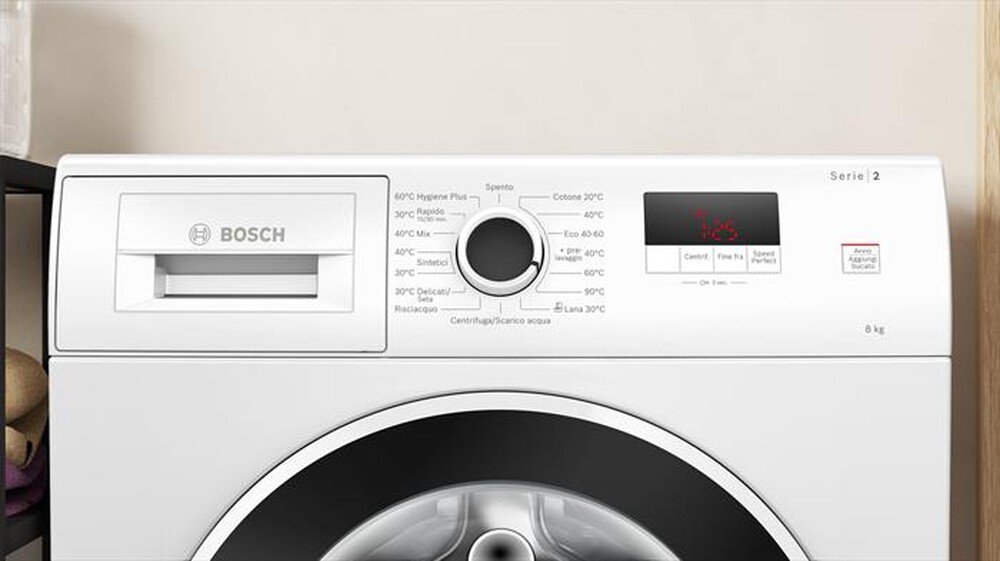 Immagine del prodotto BOSCH - Lavatrice Serie 2 WGE03200IT 8Kg 1200g/m Classe A-Bianco