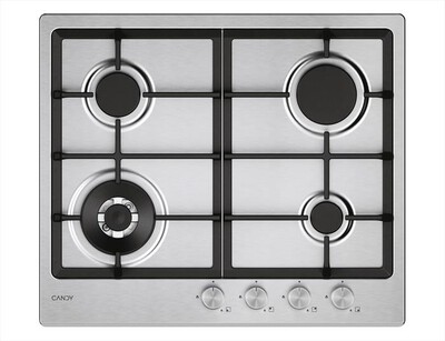 CANDY - Piano cottura gas CHG6BF4WTX 59,5 cm-Acciaio inox