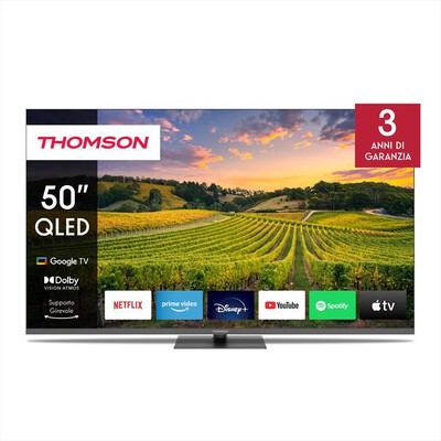 THOMSON - Smart TV Q-LED UHD 4K 50" 50QG5C14-Nero