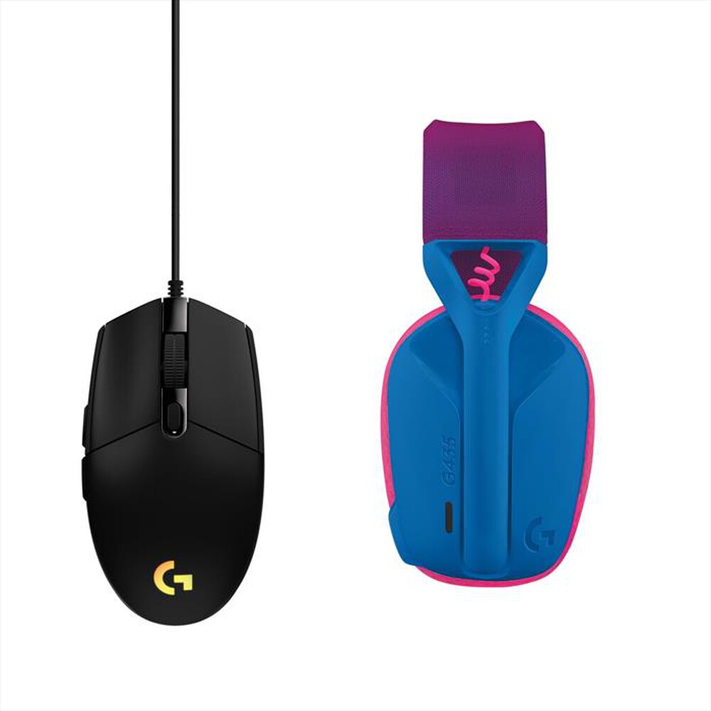 "LOGITECH - Cuffie gaming G435 LIGHTSPEED-Bianco/Nero"