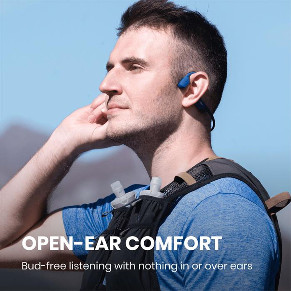 "SHOKZ - Auricolare Bluetooth OPENRUN-Blue"