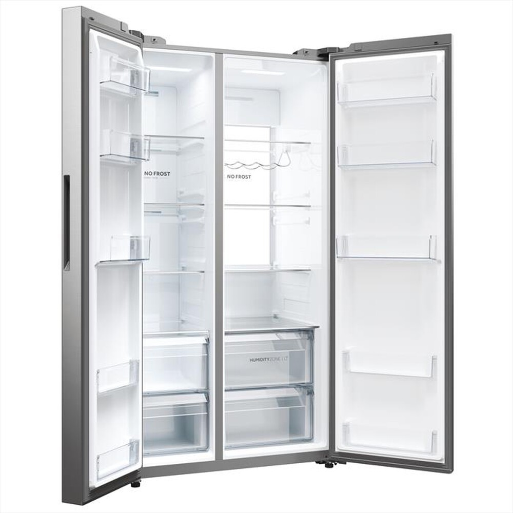 Immagine del prodotto HAIER - Frigorifero side by side HSW79F18ANMM Classe A-Platino, Acciaio inox