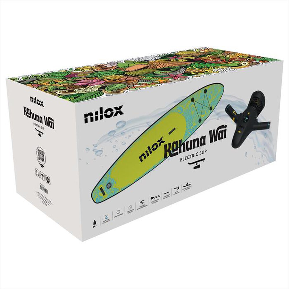 "NILOX - SUP ELETTRICO BUNDLE ELECTRIC SUP KAHUNA WAI-NERO/LIME"