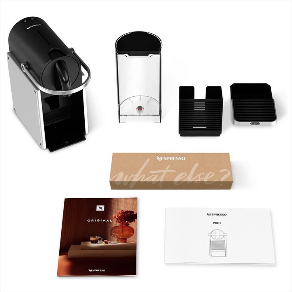 "DE LONGHI - Macchina da caffè Pixie EN127.S capsule Nespresso-silver"