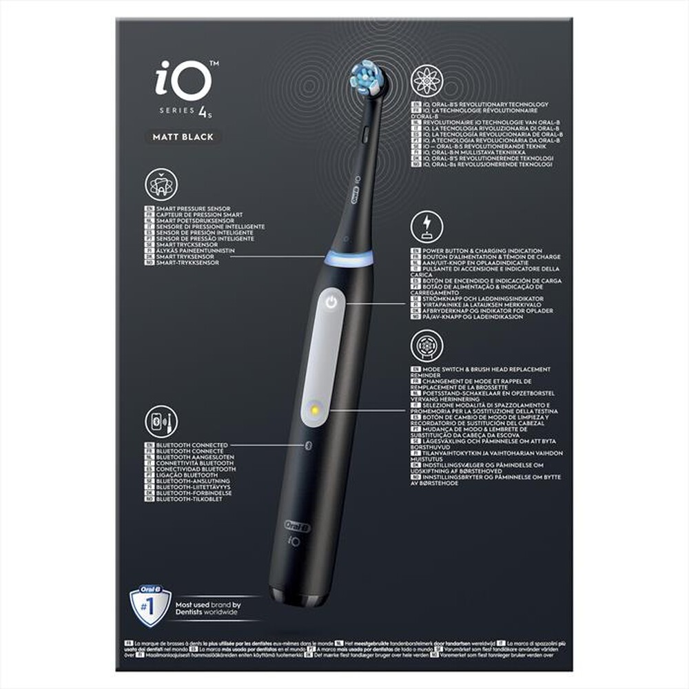 "ORAL-B - Spazzolino Elettrico Ricaricabile IO 4S-Nero"