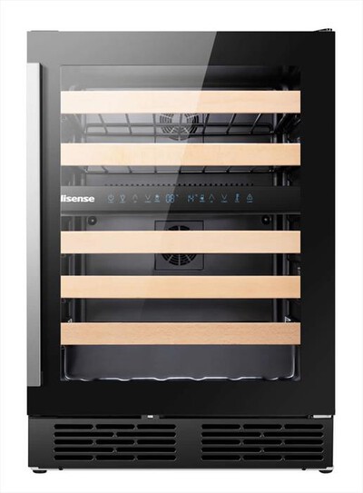 HISENSE - Cantinetta RW17W4NWLG0 Classe G 46 bottiglie-Nero Glass
