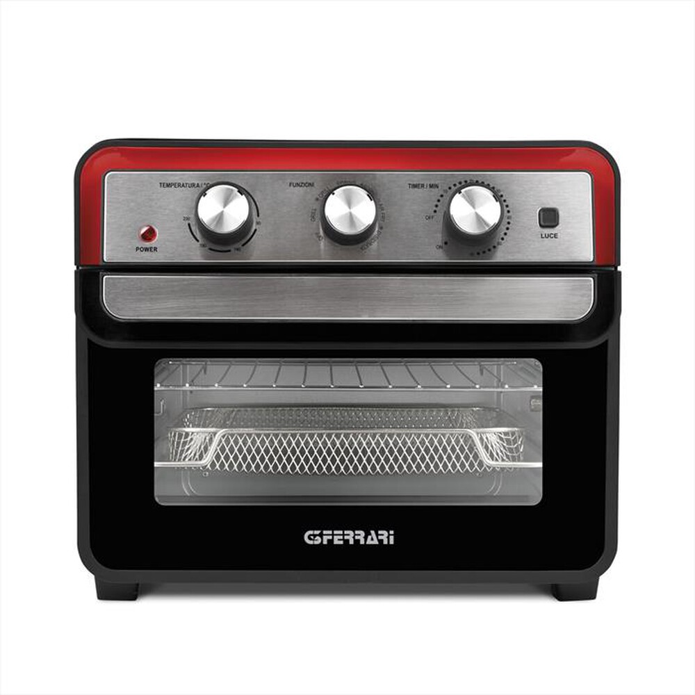 "G3FERRARI - Friggitrice ad aria FRIGGISANO 22L G1014500-Nero/Rosso"