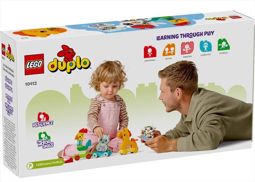 "LEGO - DUPLO Il treno degli animali - 10412-Multicolore"