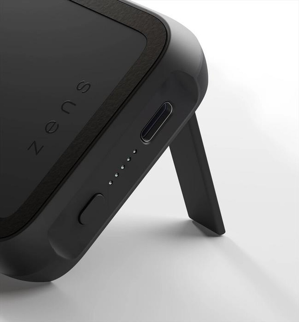 "ZENS - MAGNETIC POWERBANK WIRELESS+KICKSTAND-Black"