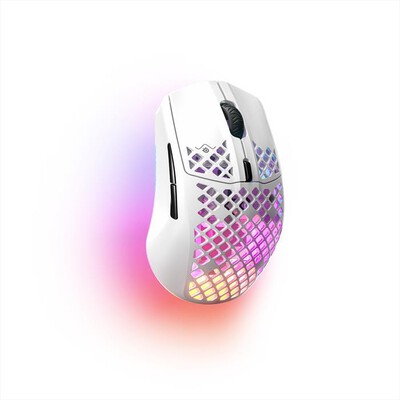 STEELSERIES - Mouse AEROX 3 WIRELESS SNOW-Bianco