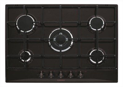 GLEM GAS - Piano cottura a gas GT755AN 5 fuochi 68,5cm-Antracite