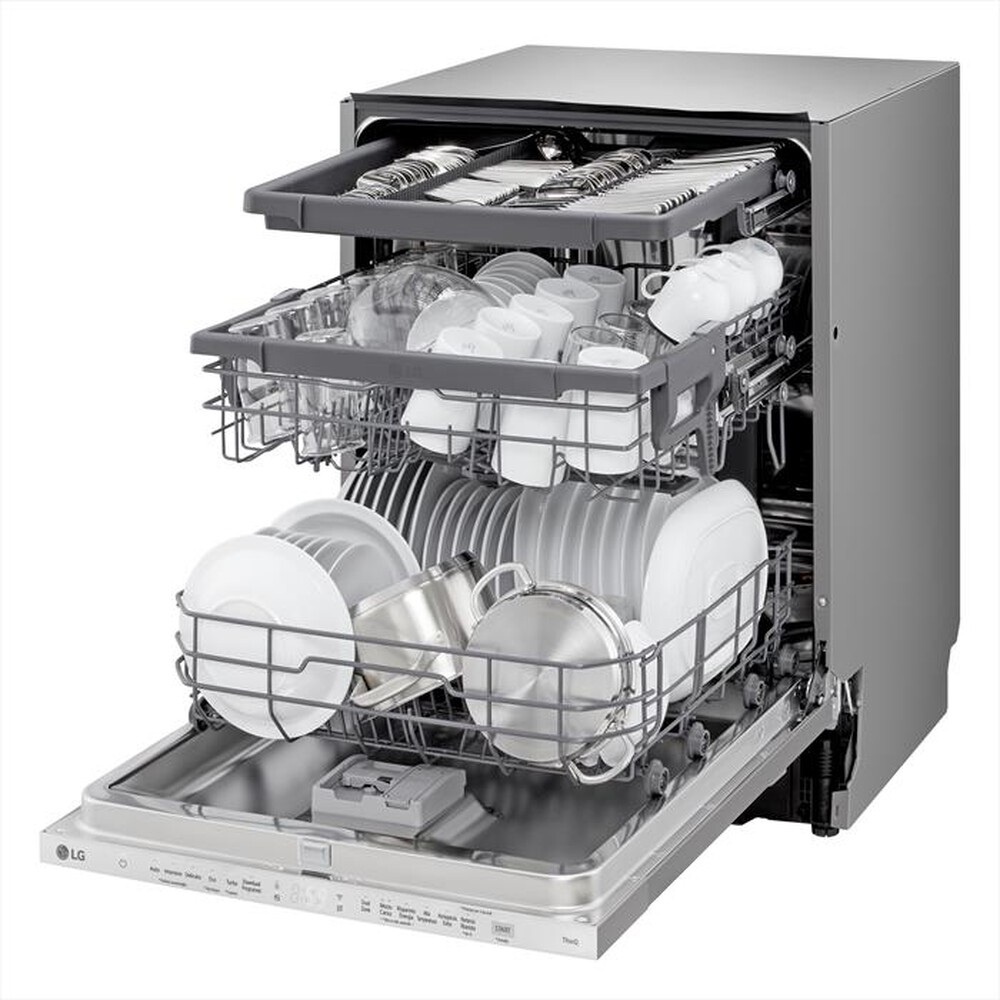 "LG - Lavastoviglie QUADWASH DB243TX Classe D 14 cop-Noble Steel"