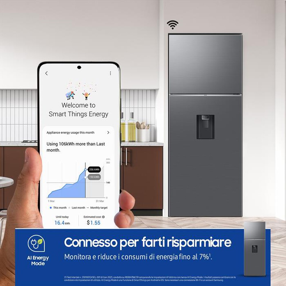 Immagine del prodotto SAMSUNG - Frigorifero 2 porte RT47CG6736S9ES Classe E 462l-METAL INOX