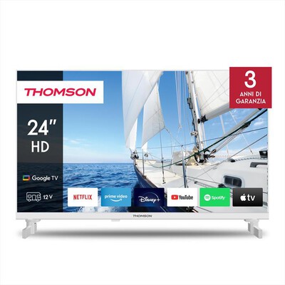 THOMSON - Smart TV LED HD READY 24" 24HG2S14CW-Bianco