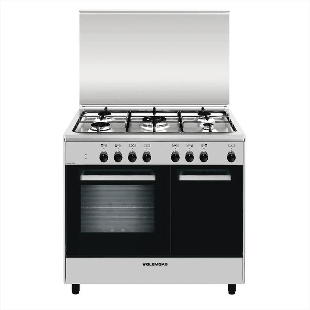 "GLEM GAS - Cucina a gas AR965MI6 Classe A-INOX"