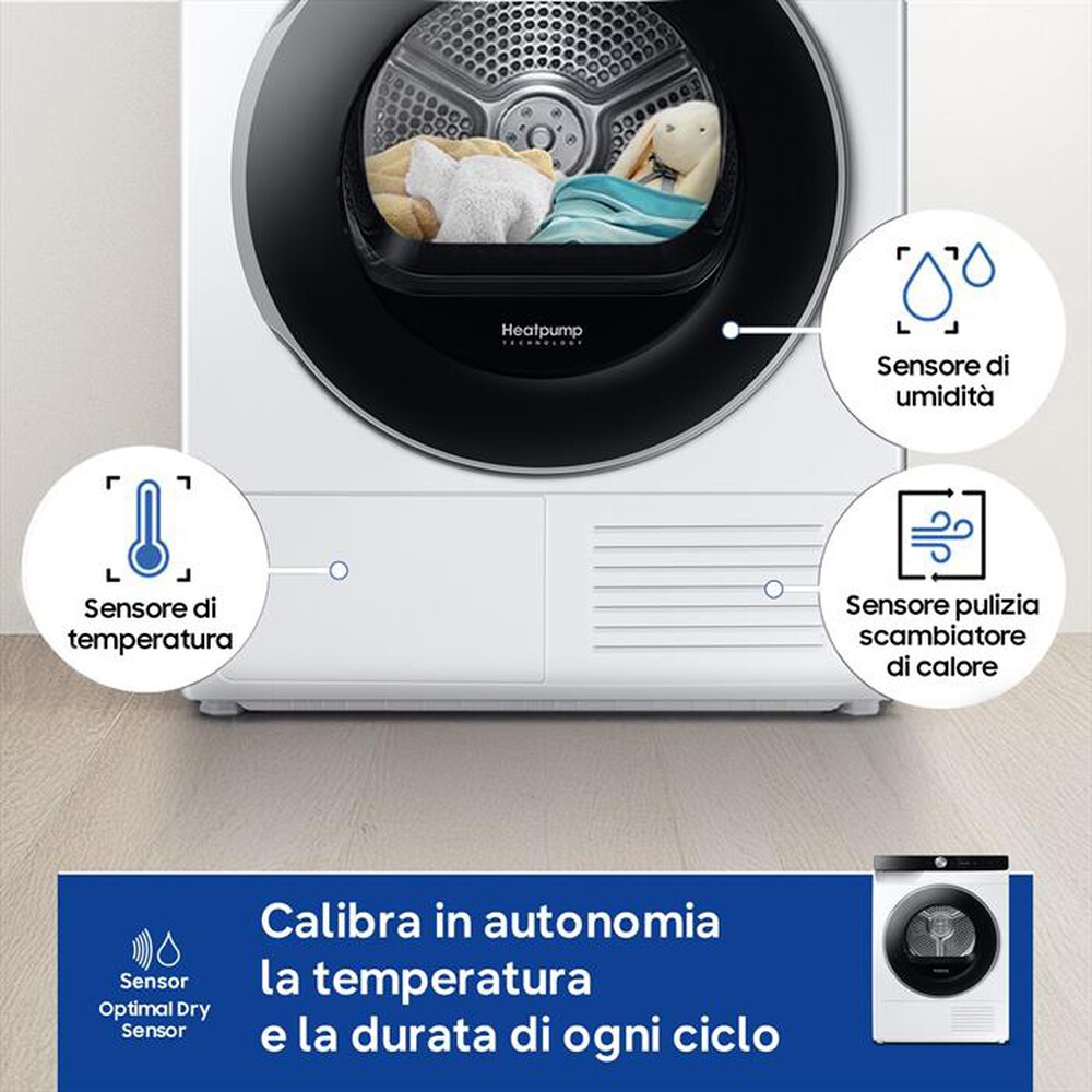 Immagine del prodotto SAMSUNG - Asciugatrice DV90DG6845LKU3 9Kg Classe A-Bianco