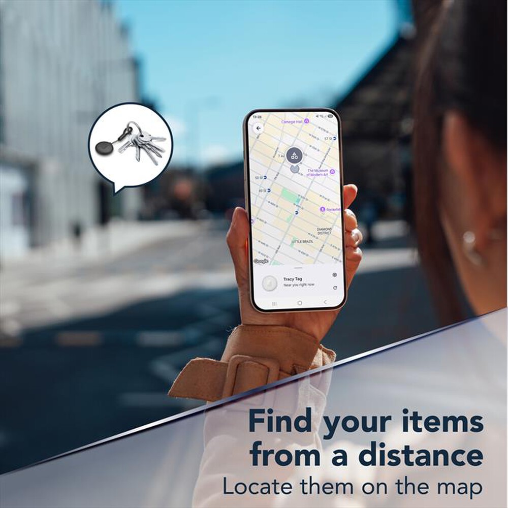 Immagine del prodotto CELLULARLINE - TRACY TAG FOR ANDROID-Nero