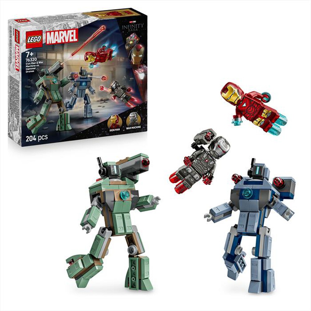 Immagine del prodotto LEGO - Iron Man e War Machine vs I droni di Hammer 76320