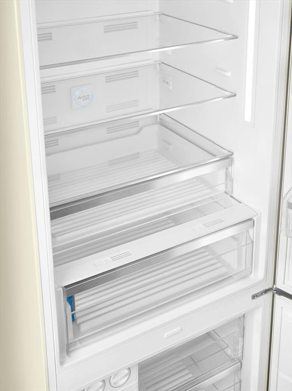 "SMEG - Frigorifero combinato FAB38RCR5 Classe E-Panna"