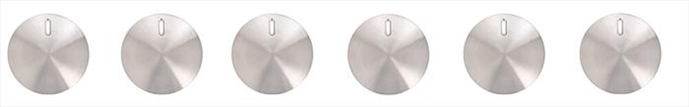 "GLEM GAS - 9NMANI2 Kit 6 manopole milleluci-INOX SPAZZOLATO"