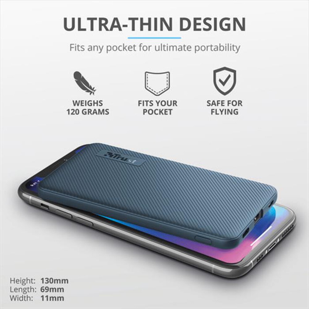 Immagine del prodotto TRUST - PRIMO POWERBANK 5.000 BLUE-Blue
