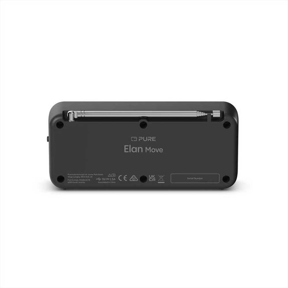 Immagine del prodotto PURE - Radio portatile DAB+ e FM con Bluetooth ELAN MOVE-Nero