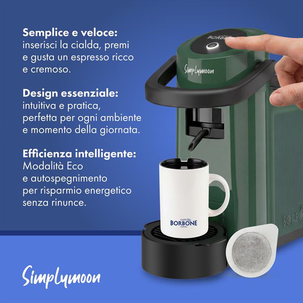 Immagine del prodotto CAFFE BORBONE - Macchina da caff&eacute; SIMPLYMOON-Verde