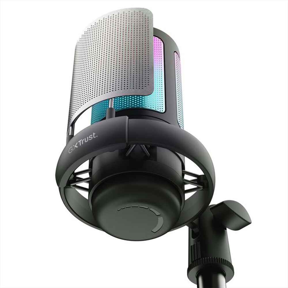 TRUST - Microfono da gaming USB illuminato GXT238 AURON-Black