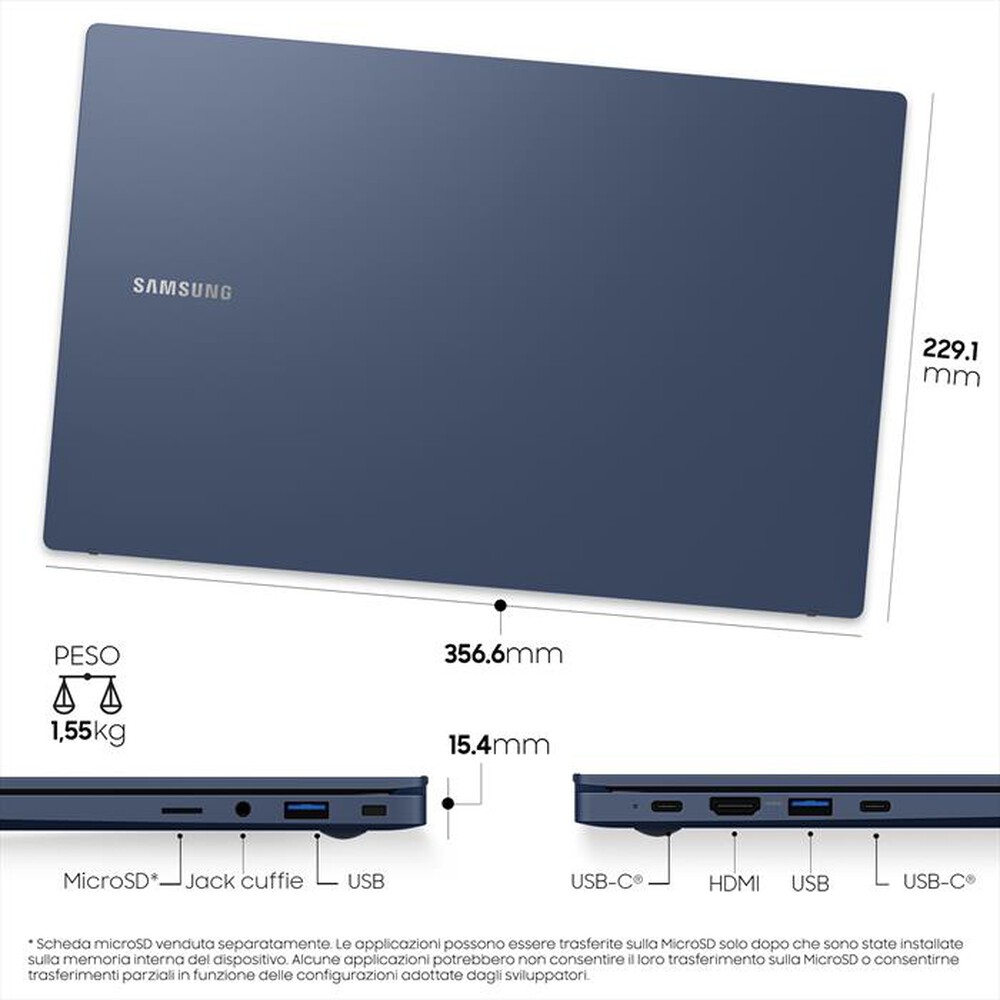 "SAMSUNG - NP750XDA-Blue"