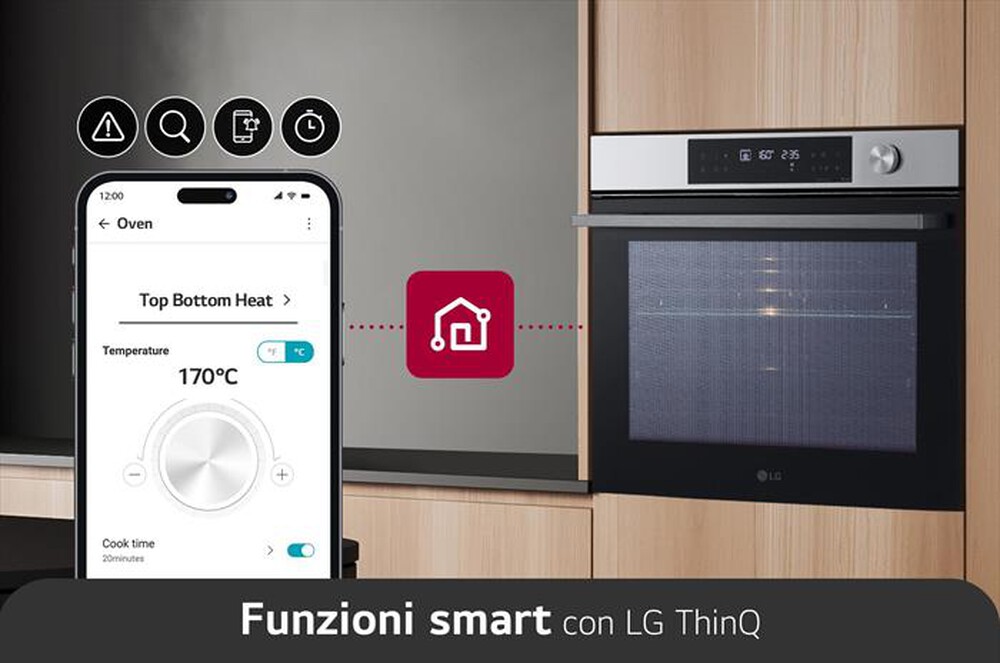 "LG - Forno incasso elettrico INSTAVIEW WSED7613S A+-Inox"