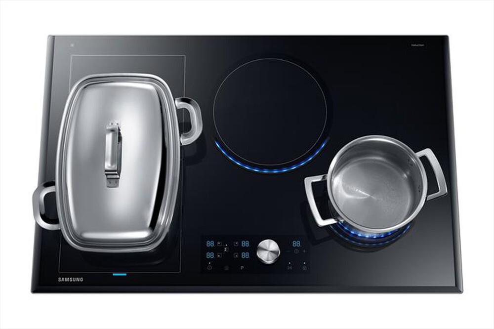 "SAMSUNG - Piano cottura induzione NZ84T9770EK/ET 80 cm-Vetro Ceramica Nero"