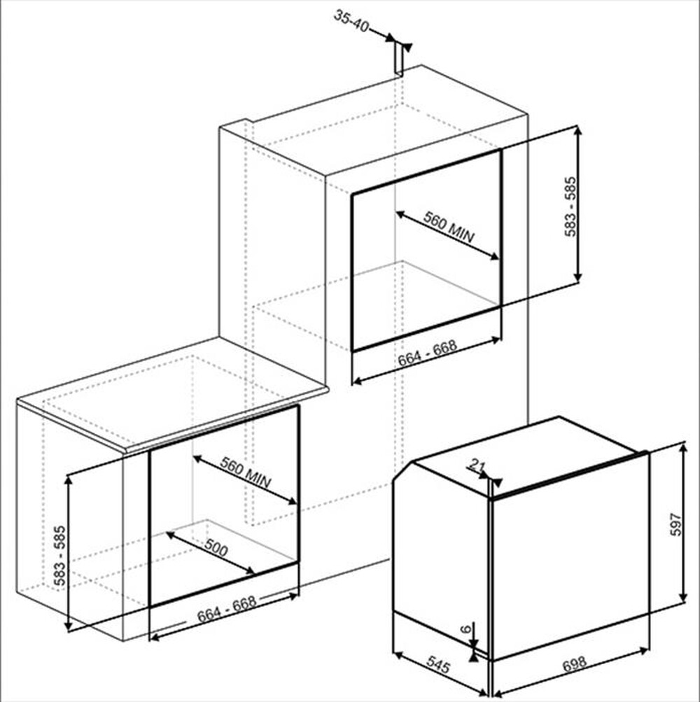 Immagine del prodotto SMEG - Forno incasso elettrico SF7390X Classe A-Inox Anti-impronta