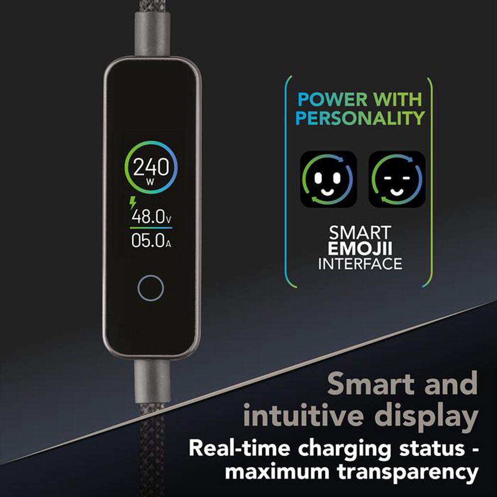 Immagine del prodotto CELLULARLINE - Cavo USB-C to USB-C POWERVIEW IQ-Nero