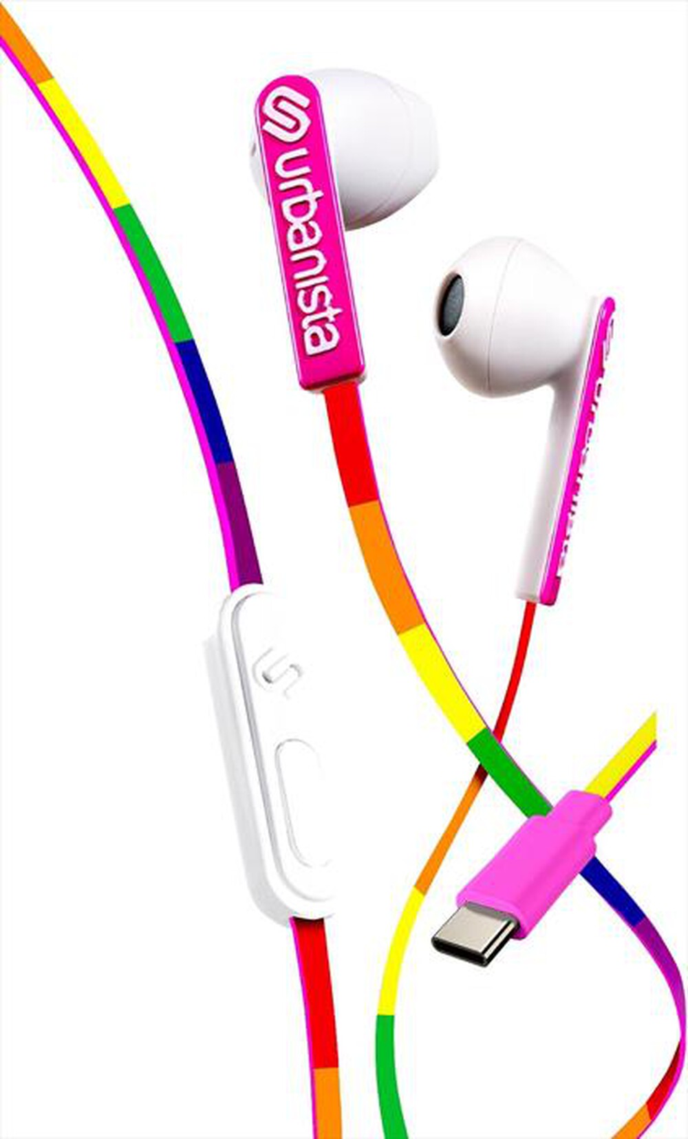 "URBANISTA - Auricolari SAN FRANCISCO TYPE-C-Lucky Raimbow - Arcobaleno"