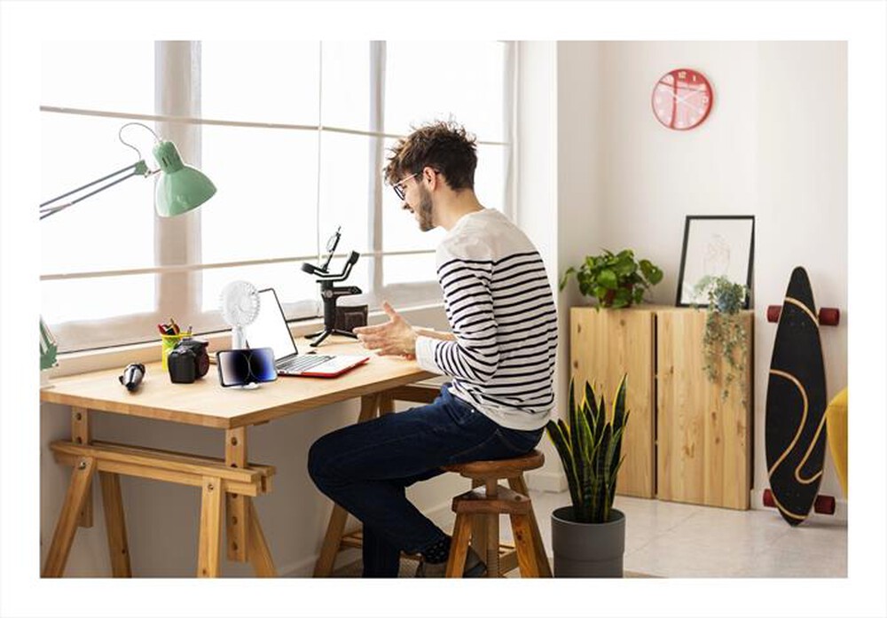 "CELLULARLINE - Ventilatore portatile PORTABLEFANW-Bianco"
