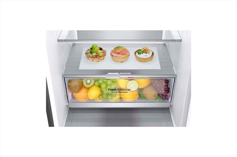 "LG - Frigorifero combinato GBB72PZVGN Classe D 419lt-Metallico"