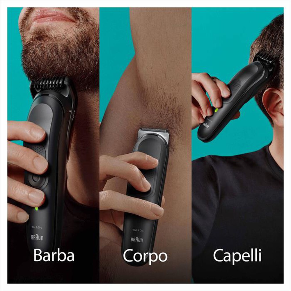 "BRAUN - Regolabarba MGK7470-NERO OPACO"