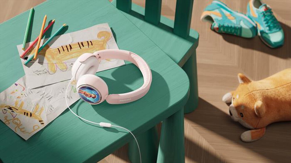 Immagine del prodotto PHILIPS - Cuffie on-ear cablate per bambini TAK2000PK/00-Pink