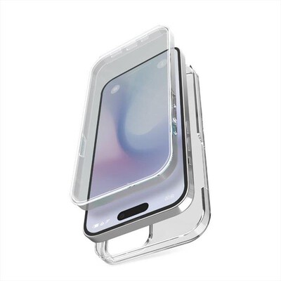 SBS - Cover protezione front/post per iPhone 16 Pro Max-Trasparente